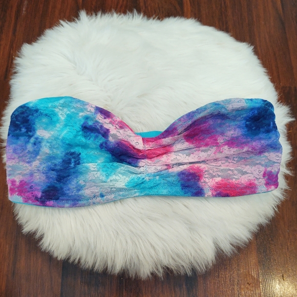 PINK Victoria's Secret Other - PINK Victoria's Secret Blue Tie Dye Bandeau